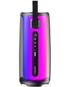 Resim Mikado MD-17BT Capella Siyah 10 W 1 RGB Mikrofonlu Transparan/bt/tf Kart/aux/usb Tws 1800 Mah Bataryalı Bluetooth Hoparlör 