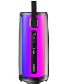 Resim Mikado MD-17BT Capella Siyah 10 W 1 RGB Mikrofonlu Transparan/bt/tf Kart/aux/usb Tws 1800 Mah Bataryalı Bluetooth Hoparlör 