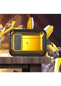 Resim Ally Shockproof Darbe Emici Apple Uyumlu AirPods Pro Kulaklık Kılıfı Sarı 