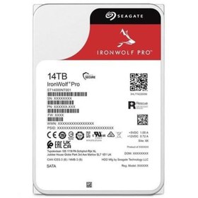 Resim Seagate 14TB IRONWOLF PRO ST14000NT001 256MB 7200RPM NAS DİSKİ 