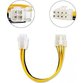 Resim 30 cm 4 pin to 8 pin güç kablo 4 pin to 8 pin cpu güç kablo 
