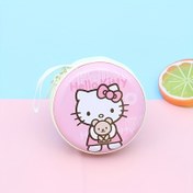 Resim 1 adet Merhaba Kitty Mini Yuvarlak Fermuarlı Para Cüzdanı, Anahtar Saklama Çantası, Kulaklık Kılıfı, Sevimli Karikatür Tasarımı, Dayanıklı Plastik İç Mekan, Kolay Temizlenebilir Yüzey, Fermuar Kapatma Cüzdanı | Eğlenceli Aksesuar | Parlak Bitiş, Cüzdan 