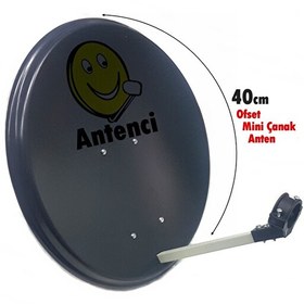 Resim Antenci 40 CM Mini Ofset Çanak Anten Antenci