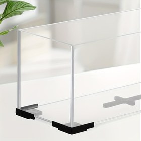 Resim Balık Tankı Standı - Plastik Köşe Koruyucuları ve Alt Braketler - Ev Akvaryumları için Basit ve Kompakt Tasarım 