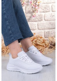 Resim M.p 252 6065 Rahat Hafif Orjinal Ürün Kadın Spor Ayakkabı Beyaz 