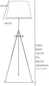 Resim vinner Siyah Kaplama Helezon Paslanmaz Metal Modern Lambader - Antrasit vnrsyhsel0013 