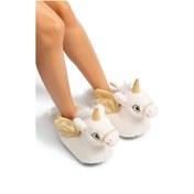 Resim Twigy Lio EE0559 Kadın Hayvanlı Panduf Beyaz 36/41 Beyaz 