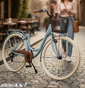 Resim Bisan BİSAN SORRENTO-S ŞEHİR BİSİKLETİ 44 CM V 26 JANT 7 VİTES BEBEK MAVİSİ SİLVER 