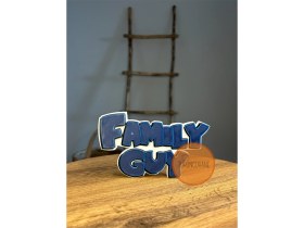 Resim Turuncuhane Familya Guy Logo Masaüstü Dekor Figür Hediyelik Koleksiyon 16 cm 