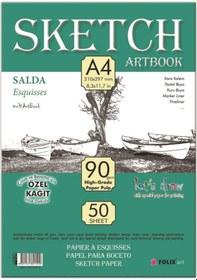Resim Salda Spr.A4 Bloknot 90 GBeyaz Kağıt 50'li 