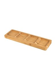 Resim Naturalove Bambu Sunum Tabağı - 4 Bölmeli 