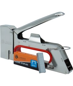 Resim Lenox Tools Mekanik Zımba Tabancası 4–8 mm Güçlü El Zımbası Ahşap Kumaş Karton Uyumlu 