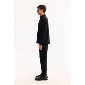 Resim AVVA Erkek Siyah Klasik Yaka Kadife Comfort Fit Gömlek Ceket A52Y2103 