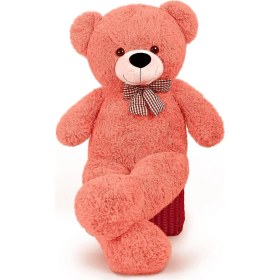 Resim Sole 90 cm Rengarenk Papyonlu Peluş Ayıcık - % 100 Yerli 