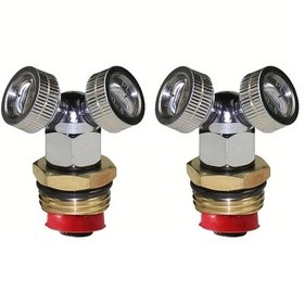 Resim Willowhaven 2 Delik Sektör Pirinç Fıskiye Nozulu 12mm Hortum Bağlantılı Homojen Sulama 