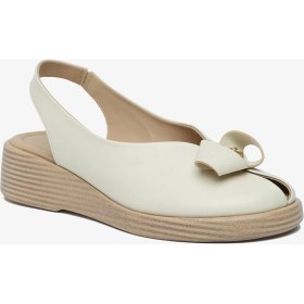 Resim Greyder Kadın Bej Hakiki Deri Sandalet 6Y2FS59402 