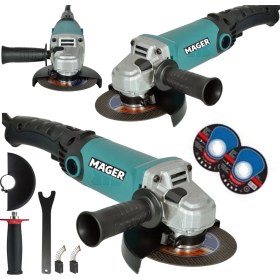 Resim Mager MGR10125TS 6 Kademe Devir Ayarlı 11000 Rpm Taşlama Makinası Full Servis Güvencesiyle 