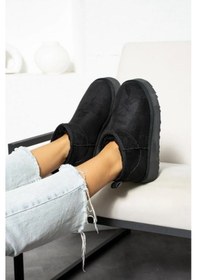 Resim Hugg Kalın Taban İçi Yünlü Bilekte Kısa Kadın Bot 001 