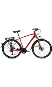 Resim Bisan Trx 8500 Cıty Erkek Şehir Bisikleti 50CM Hd 28 Jant 27 Vites Mat Kırmızı Siyah 