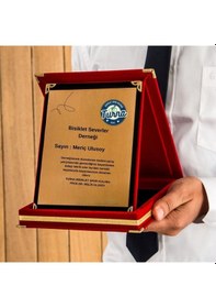 Resim Derneklere Özel Logolu Hediyelik Teşekkür Plaketi 
