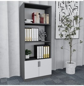 Resim Plus 4'lü Ofis Takımı Model 7 Füme Beyaz 