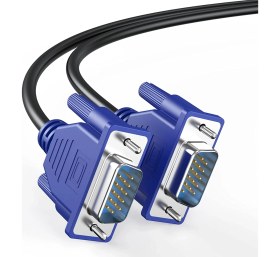 Resim 5 Metre VGA Kablo 15 Pin Erkek Erkek VGA Kablo 5m Monitör Tv Projektör Görüntü Kablosu 