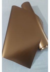 Resim Bakır Renk Dayanıklı Araç Motor Mobilya Folyosu 126cm X 50 Cm 