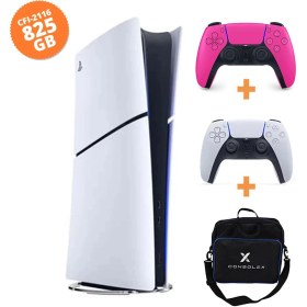 Resim Sony PlayStation 5 Slim Dijital 825GB (CFI-2116) + Nova Pink Kol + ConsoleX Çantalı 
