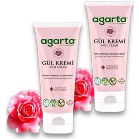 Resim Agarta Doğal Cilt Nemlendirici Gül Kremi 2 x 75 ML 