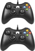 Resim Lyyes Wired Controller for Xbox 360, Wired Controller Compatible with Xbox 360 Xbox 360 Slim and PC Windows, 2 Pack 