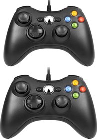 Resim Lyyes Wired Controller for Xbox 360, Wired Controller Compatible with Xbox 360 Xbox 360 Slim and PC Windows, 2 Pack 