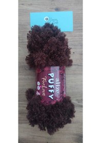 Resim 1 Adet Puffy Furlove 493 Elle Örülen Kalpli Yastık Bebek Battaniyesi Örgü Ipi 