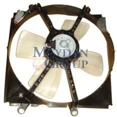 Resim Toyota Avensis 2001 2002 Radyatör Fan Davlumbazı Komple Plastik (4 Kanat) 16711-74440 