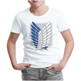 Resim Lord Tshirt Attack On Titan - Logo Beyaz Çocuk Tshirt 
