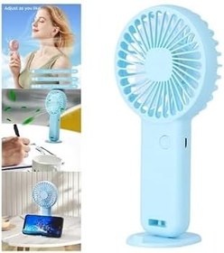 Resim MİNİ FAN,TELEFON TUTUCU,PORTATİF EL VANTİLATÖRÜ PEMBE 9,3x19cm (mavi) 