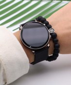 Resim Northwatch Siyah Yuvarlak Dijital Ekran Silikon Kordonlu Unisex Kol Saati 