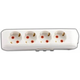 Resim VİKO Beyaz Dörtlü Grup Priz 