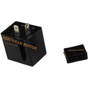 Resim Sinyal Flaşörü 2 Fişli 12v CG CUP KT Tüm Motosikltler İçin Uygundur 