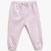 Resim Kız Bebek Basic Jogger Eşofman Altı Beli Bağlamalı Şardonlu 