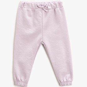 Resim Kız Bebek Basic Jogger Eşofman Altı Beli Bağlamalı Şardonlu 