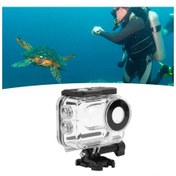 Resim Vkemall Insta360 Go3 İçin 60 Metre Su Geçirmez Korumalı Dalış Kılıfı - Şeffaf Cam Lensli Su Sporları Erişimi 