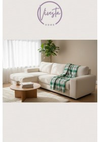 Resim Scotch Battaniye 180 220 Cm Lüks, Yumuşacık Ve Sıcak Tutucu Konfor Battaniyesi Yeşil 