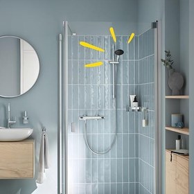Resim GROHE Vitalio Start 110 El Duşu, 2 Akışlı (Yağmur & Jet), SmartSwitch, 110mm Yuvarlak Duş Başlığı, Silikon Halka, Kireç Önleyici Sistem, Krom, 26948001 