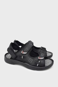 Resim Castle Black Erkek Cırtlı Spor Sandalet Nubuk Siyah CB-K6 