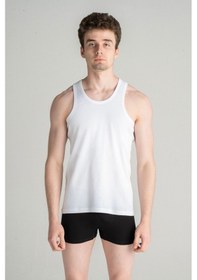 Resim 6'lı Erkek Sporcu Atlet 'siyah,beyaz' 