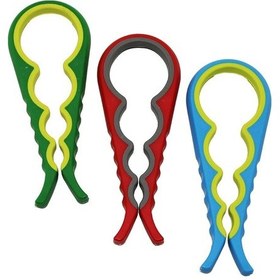 Resim Luz&pos 4 Boy Plastik Kavanoz - Şişe Açacak Renkli Çok Renkli 