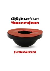 Resim Silikon Kapı Stoperi Siyah 3 Adet Tamponu Kendinden Yapışkanlı Siyah Kapı Kolu Stopu 