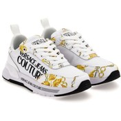 Resim VERSACE JEANS COUTURE Sarı - Beyaz Kadın Deri Sneaker 