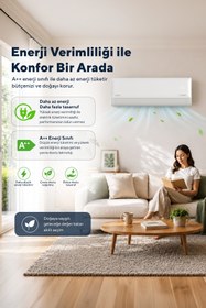 Resim KUMTEL Hinoki KMSAC-12 12.000 Btu A++ Inverter Duvar Tipi Split Klima (Montaj Dahil) 