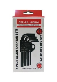 Resim Cer-Pa Norm x-Plus Kısa Alyan Anahtar Seti 9 Parça Allen N11.4055 